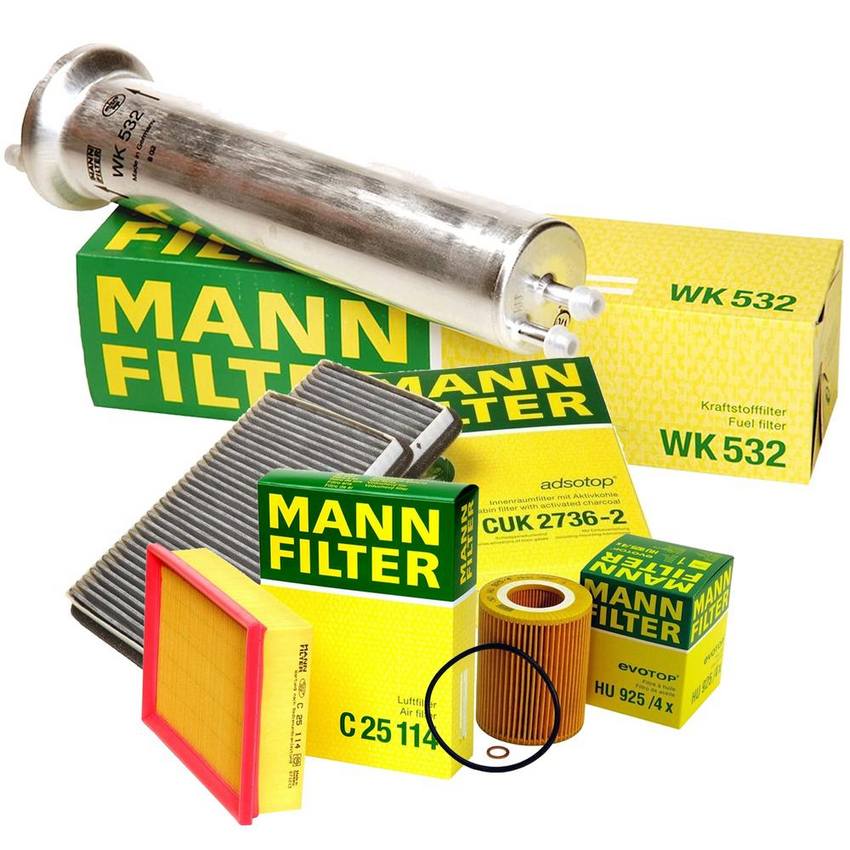 BMW Air / Cabin Air / Fuel / Engine Oil Filter Kit 64312207985 - MANN-FILTER 3739415KIT